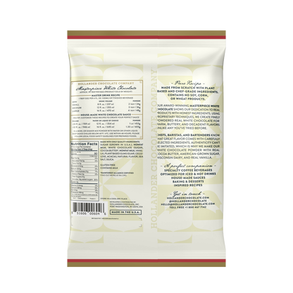 Hollander Masterpiece White Chocolate Powder