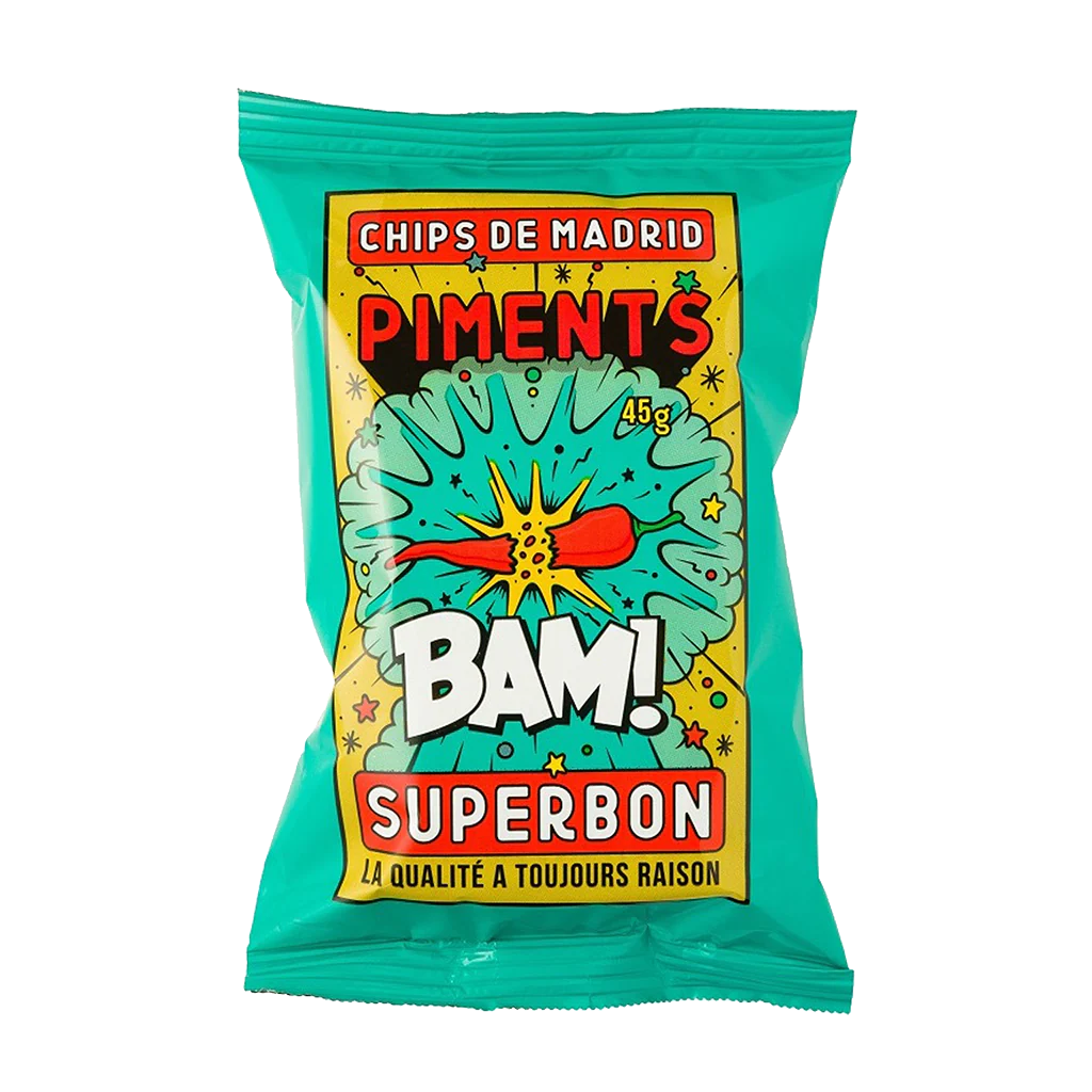 Superbon Chips Pimento (Chilli Pepper) - 40g