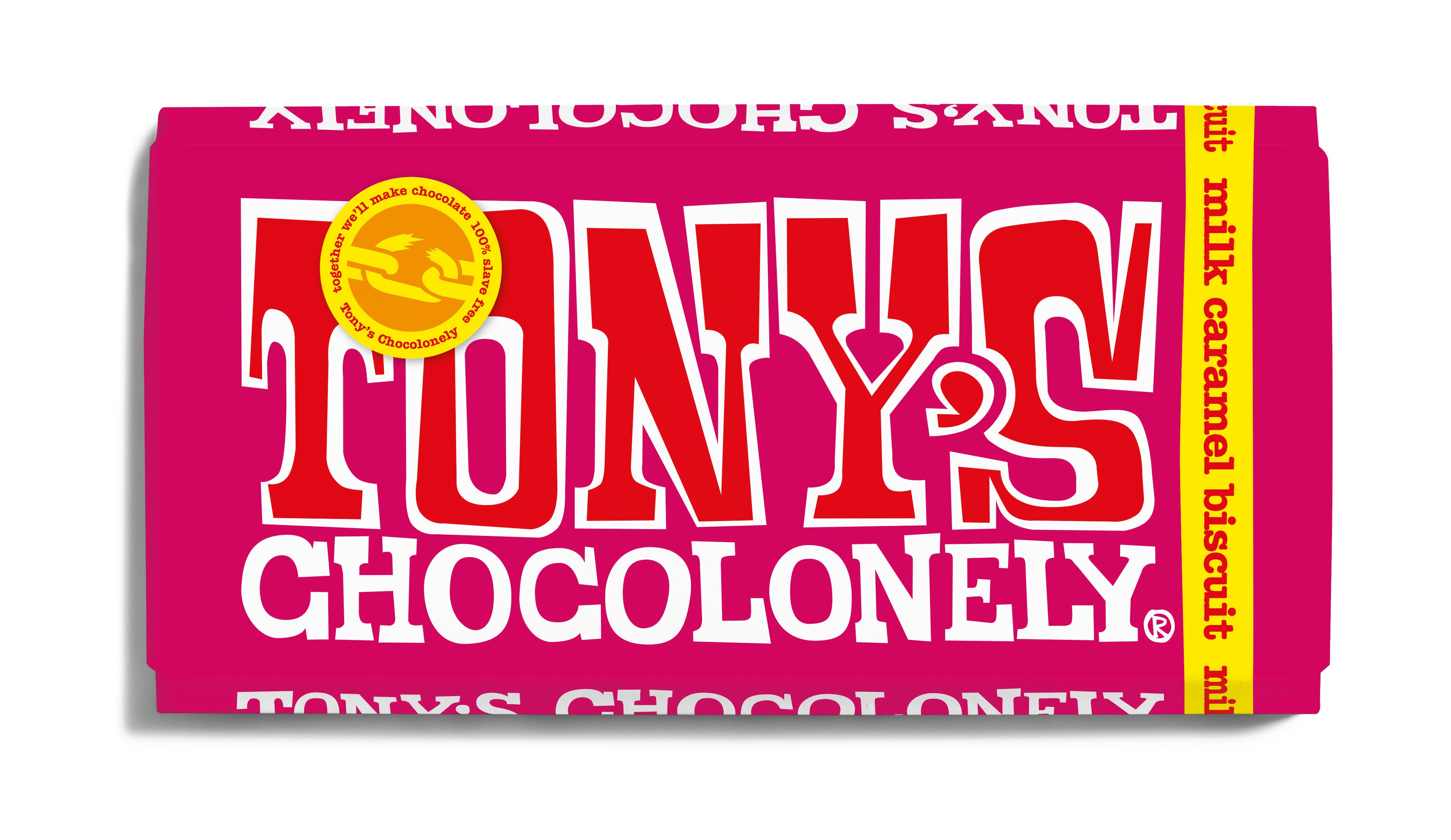 Tonys Chocolonely - Fairtrade Milk Caramel Biscuit // Stores Supply // Tony's Chocolonely