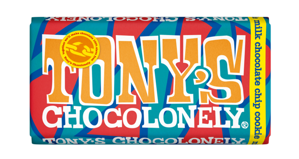 Tonys Chocolonely - Milk Chocolate Chip Cookie Fairtrade // Stores Supply // Tony's Chocolonely