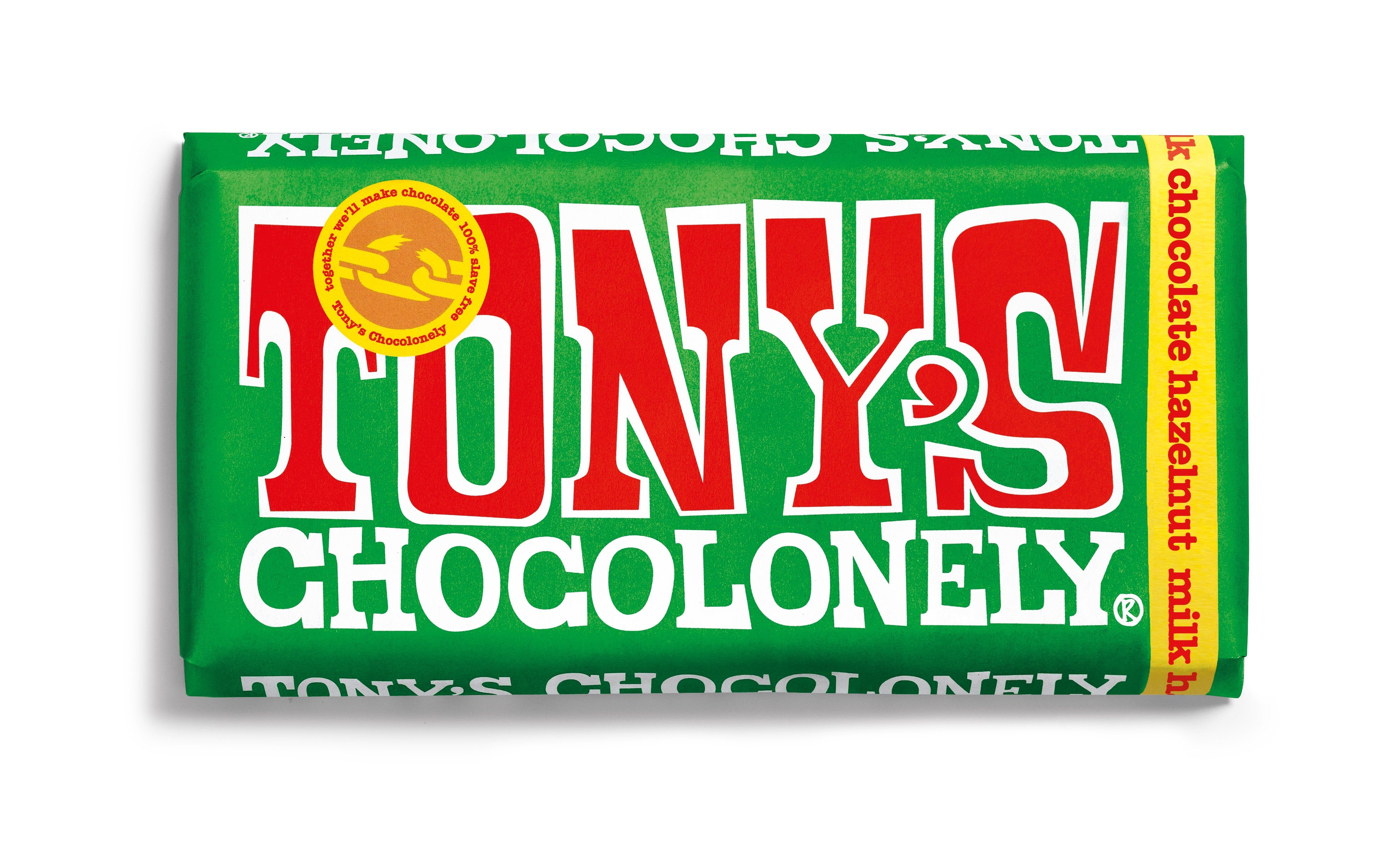 Tonys Chocolonely - Fairtrade Milk Hazelnut // Stores Supply // Tony's Chocolonely