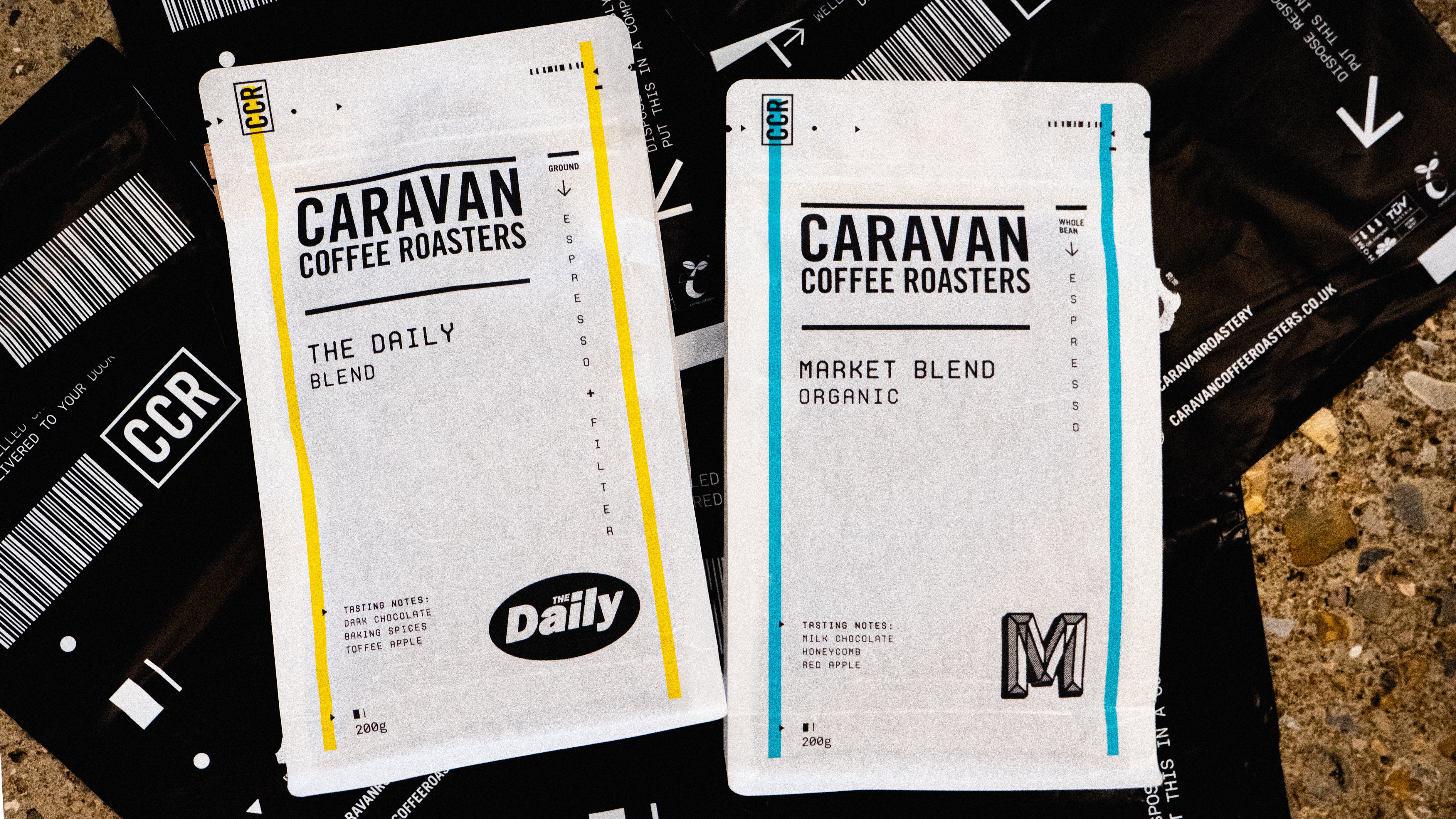 Caravan Coffee Roasters - Market Blend Organic (6x200g Bags) // Stores Supply // Caravan