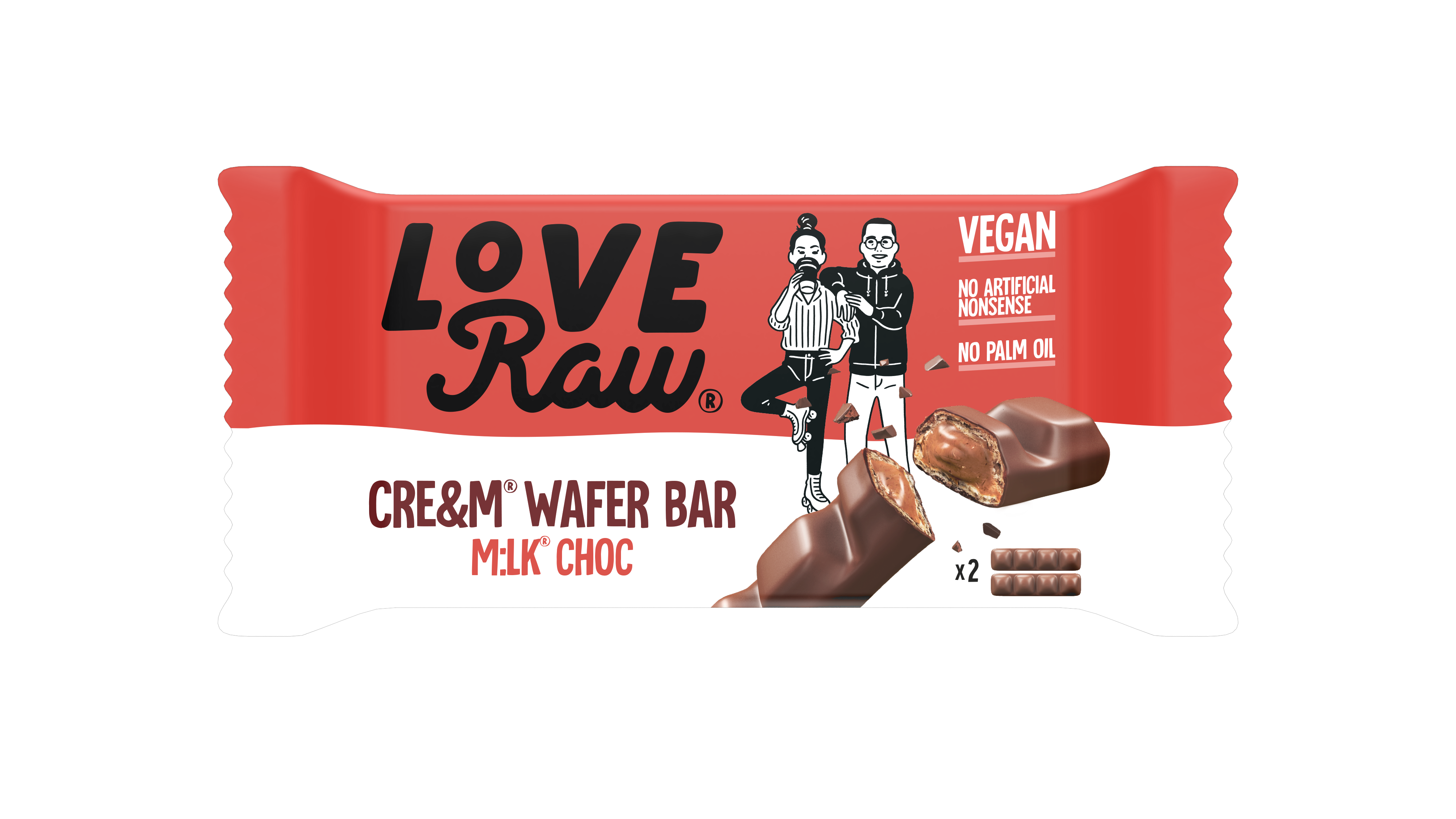 Love Raw - Choc Cre&m M:lk Wafer Bar // Stores Supply // Love Raw