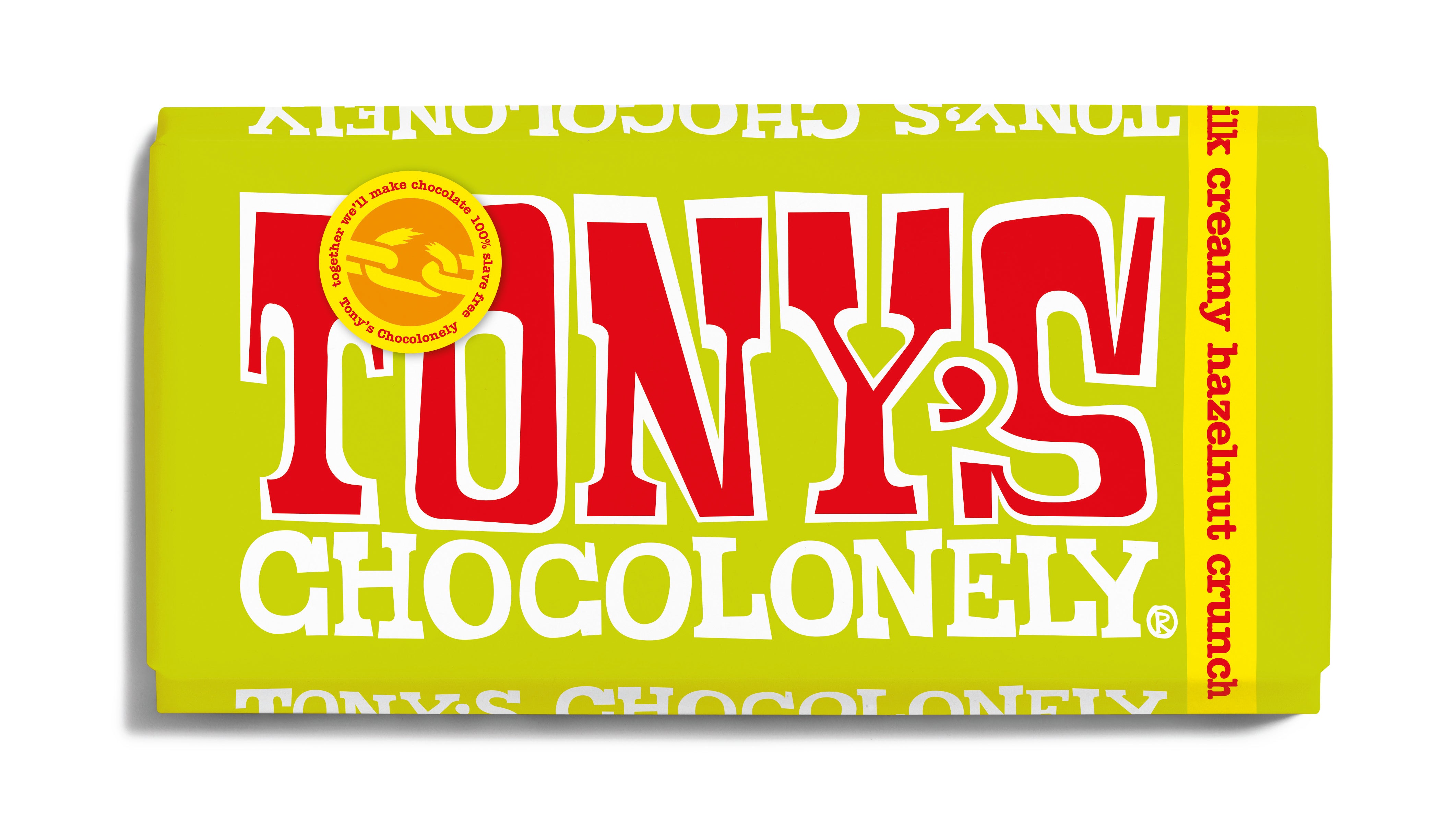 Tonys Chocolonely - Milk Creamy Hazelnut Crunch // Stores Supply // Tony's Chocolonely
