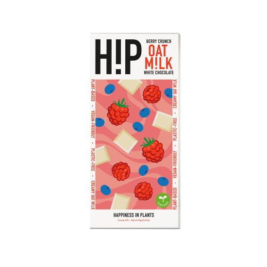 H!P - White Berry Crunch Oat Milk Chocolate Bar // Stores Supply // H!P