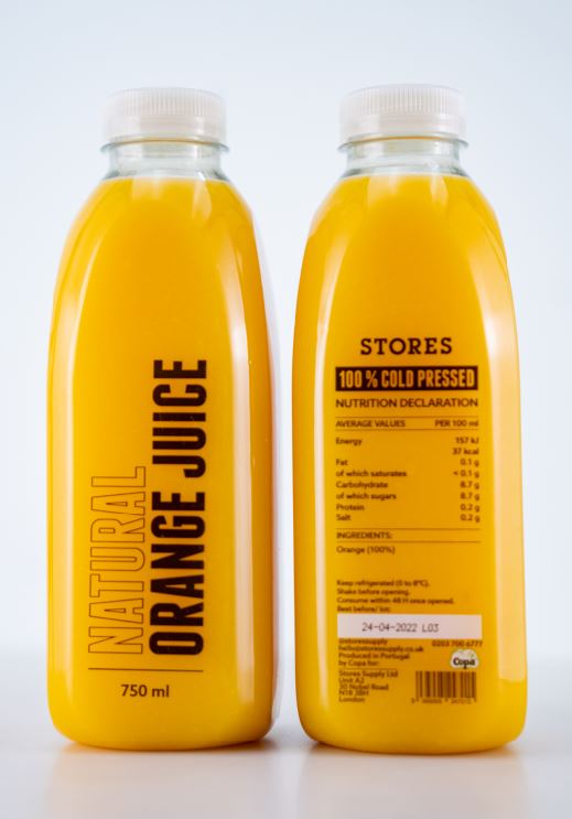 Stores Natural Orange Juice Stores Supply