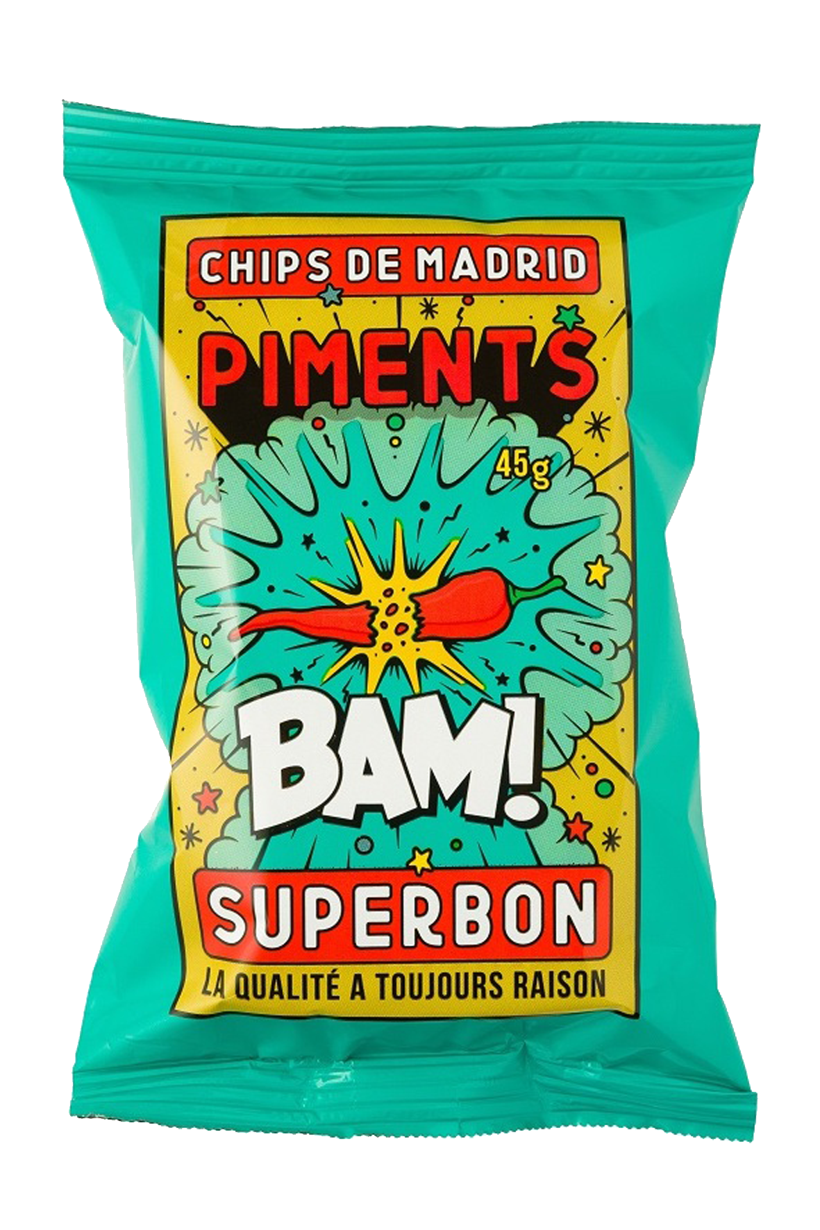 Super Bon Chips - Piments - 36 Packs // Stores Supply // SuperBon